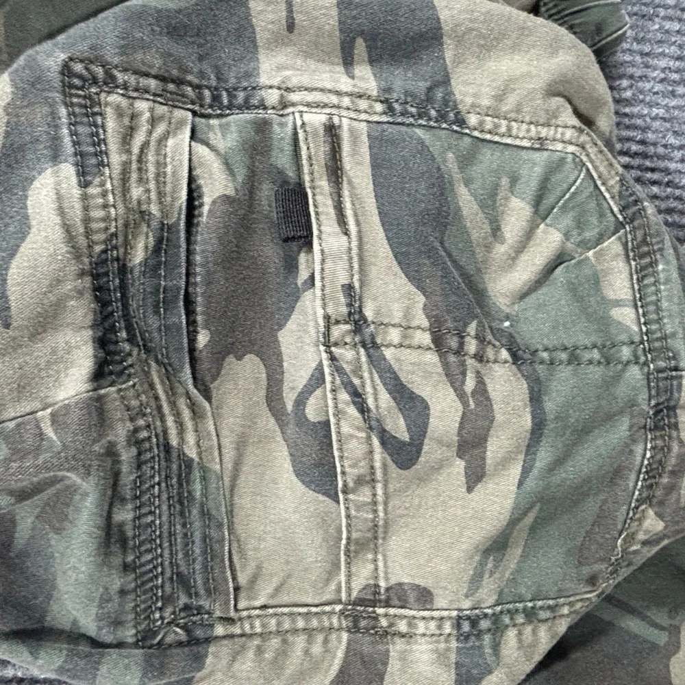Wrangler Cargo Jogger Kids 16 Husky Green Camo Camouflage Pants 109MGHW7E